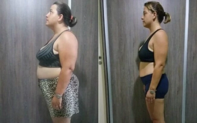 Antes e depois de Júlia Bernardes
